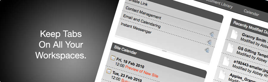 Keep tabs on all your workspaces.